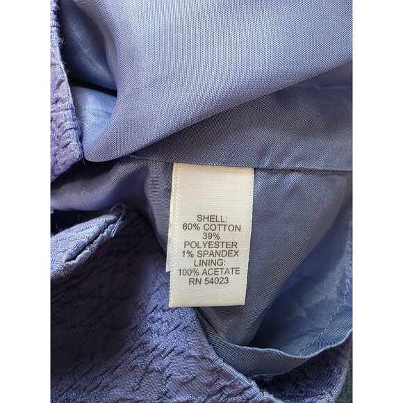 Banana Republic Womens Purple Textured Pencil Skirt Size 10 Cotton Blend - Picture 5 of 6
